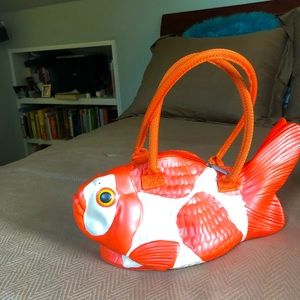 Rubber fish purse - perfect for phone keys and lipstick